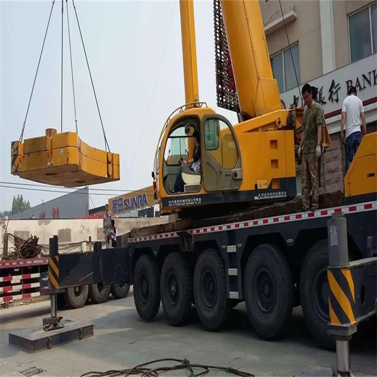 铜陵当地吊车出租|机器吊装|75吨|工厂搬迁服务